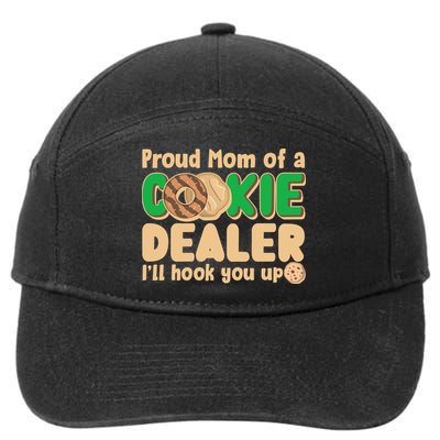 Funny Girl Scout Proud Mom Of A Cookie Dealer I'll Hook You Up 7-Panel Snapback Hat