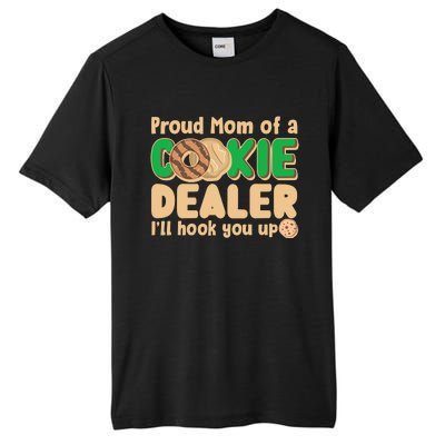 Funny Girl Scout Proud Mom Of A Cookie Dealer I'll Hook You Up Tall Fusion ChromaSoft Performance T-Shirt