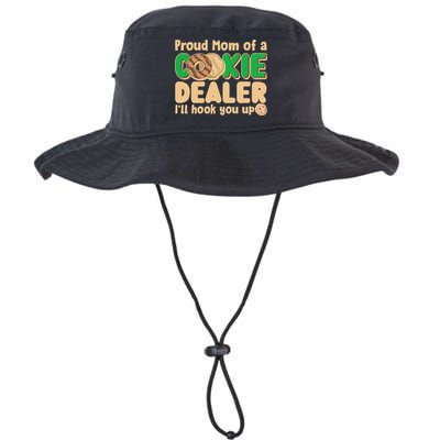Funny Girl Scout Proud Mom Of A Cookie Dealer I'll Hook You Up Bucket Hat