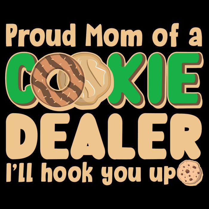 Funny Girl Scout Proud Mom Of A Cookie Dealer I'll Hook You Up 16 in Basic Backpack