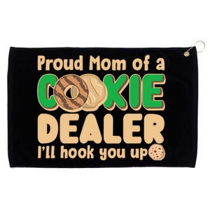 Funny Girl Scout Proud Mom Of A Cookie Dealer I'll Hook You Up Grommeted Golf Towel