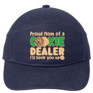 Funny Girl Scout Proud Mom Of A Cookie Dealer I'll Hook You Up 7-Panel Snapback Hat