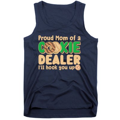 Funny Girl Scout Proud Mom Of A Cookie Dealer I'll Hook You Up Tank Top