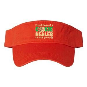 Funny Girl Scout Proud Mom Of A Cookie Dealer I'll Hook You Up Valucap Bio-Washed Visor