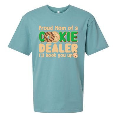 Funny Girl Scout Proud Mom Of A Cookie Dealer I'll Hook You Up Sueded Cloud Jersey T-Shirt