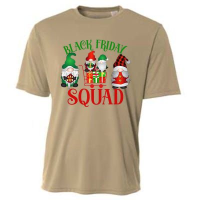 Friday Gnome Shopping Squad Black Family Christmas Gnomies Cooling Performance Crew T-Shirt