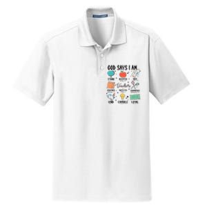 Funny God Says I Am Teacher Bible Verse Christian Teacher Teacher God Says Dry Zone Grid Polo