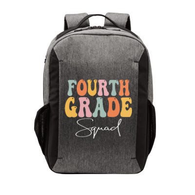 Fourth Grade Squad Retro Groovy Vintage First Day Of School Vector Backpack