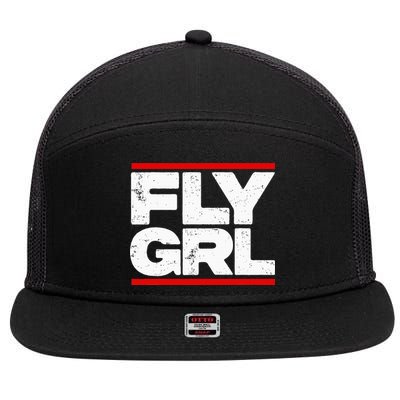 Fly Grl Survival Of The Thickest Mavis Beamont 7 Panel Mesh Trucker Snapback Hat