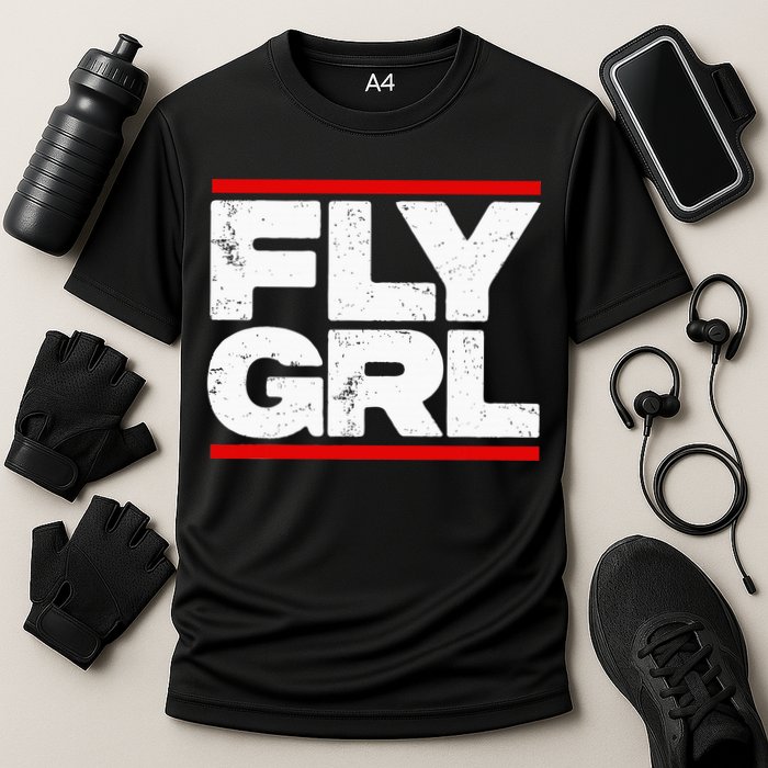 Fly Grl Survival Of The Thickest Mavis Beamont Cooling Performance Crew T-Shirt