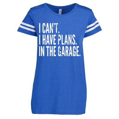 Funny Garage Sayings Car Lovers Workshop Mechanics Humor Enza Ladies Jersey Football T-Shirt