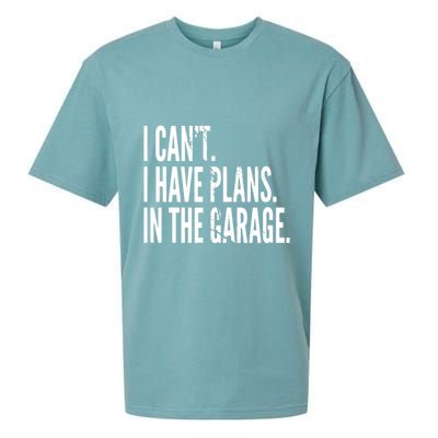 Funny Garage Sayings Car Lovers Workshop Mechanics Humor Sueded Cloud Jersey T-Shirt