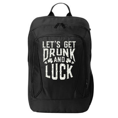 Funny Green St Patricks Day Saying Drunk Fuck Pun City Backpack