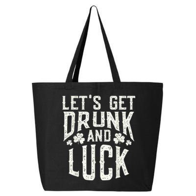 Funny Green St Patricks Day Saying Drunk Fuck Pun 25L Jumbo Tote