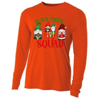 Friday Gnome Shopping Squad Black Family Christmas Gnomies Cooling Performance Long Sleeve Crew