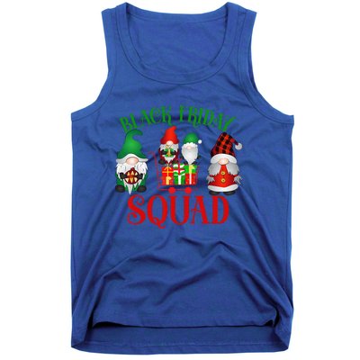 Friday Gnome Shopping Squad Black Family Christmas Gnomies Tank Top