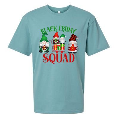 Friday Gnome Shopping Squad Black Family Christmas Gnomies Sueded Cloud Jersey T-Shirt