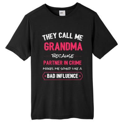 Funny Grandma Shirt, Grandma Partner In Crime Shirt TShirt Tall Fusion ChromaSoft Performance T-Shirt