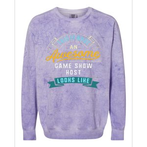 Funny Game Show Host Awesome Job Occupation Graduation Colorblast Crewneck Sweatshirt