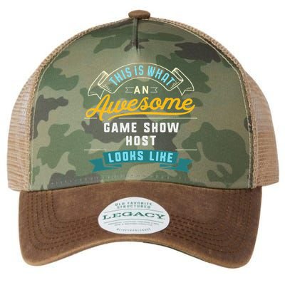 Funny Game Show Host Awesome Job Occupation Graduation Legacy Tie Dye Trucker Hat