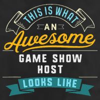 Funny Game Show Host Awesome Job Occupation Graduation 7 Panel Mesh Trucker Snapback Hat
