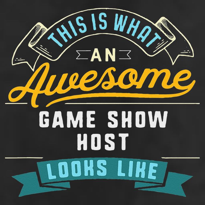 Funny Game Show Host Awesome Job Occupation Graduation 7 Panel Mesh Trucker Snapback Hat