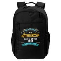 Funny Game Show Host Awesome Job Occupation Graduation Backpack