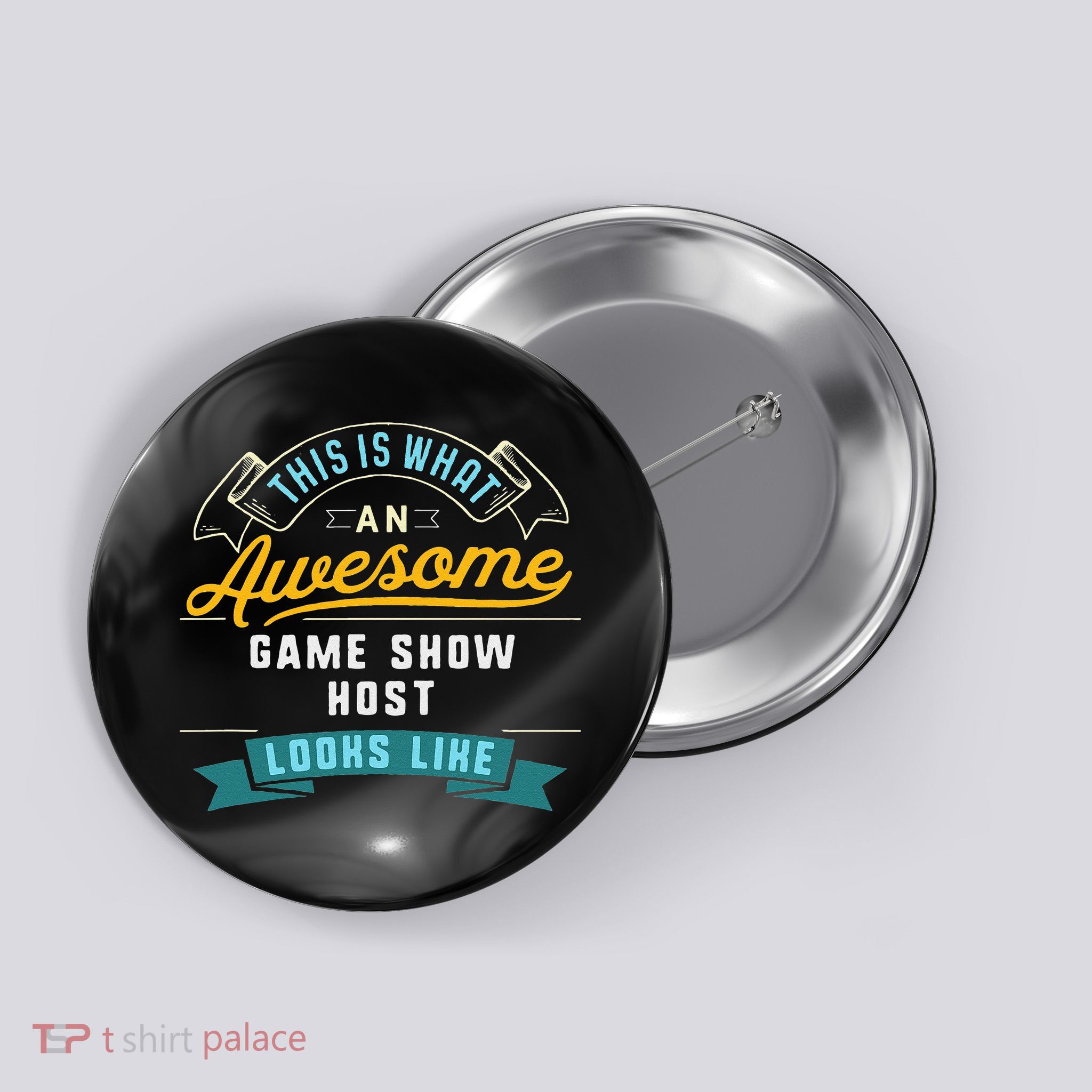 Funny Game Show Host Awesome Job Occupation Graduation Button