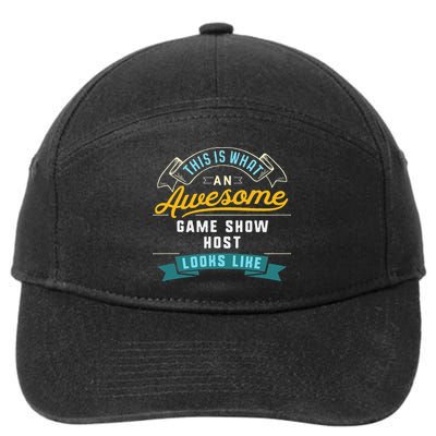 Funny Game Show Host Awesome Job Occupation Graduation 7-Panel Snapback Hat