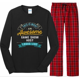 Funny Game Show Host Awesome Job Occupation Graduation Long Sleeve Pajama Set