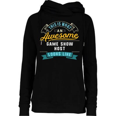 Funny Game Show Host Awesome Job Occupation Graduation Womens Funnel Neck Pullover Hood