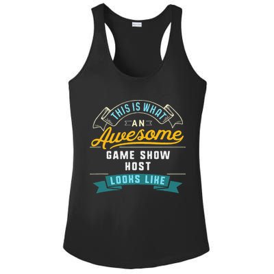 Funny Game Show Host Awesome Job Occupation Graduation Ladies PosiCharge Competitor Racerback Tank