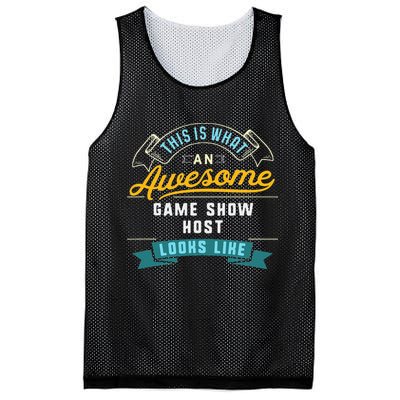 Funny Game Show Host Awesome Job Occupation Graduation Mesh Reversible Basketball Jersey Tank