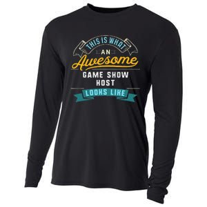 Funny Game Show Host Awesome Job Occupation Graduation Cooling Performance Long Sleeve Crew