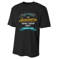 Funny Game Show Host Awesome Job Occupation Graduation Performance Sprint T-Shirt