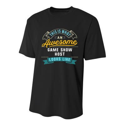 Funny Game Show Host Awesome Job Occupation Graduation Youth Performance Sprint T-Shirt