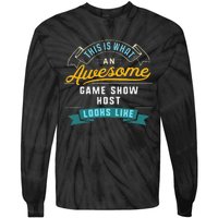 Funny Game Show Host Awesome Job Occupation Graduation Tie-Dye Long Sleeve Shirt