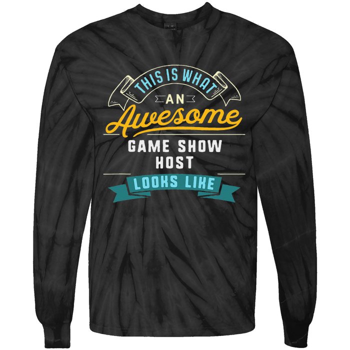 Funny Game Show Host Awesome Job Occupation Graduation Tie-Dye Long Sleeve Shirt