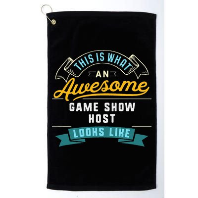 Funny Game Show Host Awesome Job Occupation Graduation Golf Towel