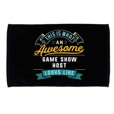 Funny Game Show Host Awesome Job Occupation Graduation Microfiber Hand Towel