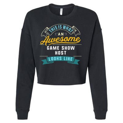 Funny Game Show Host Awesome Job Occupation Graduation Cropped Pullover Crew