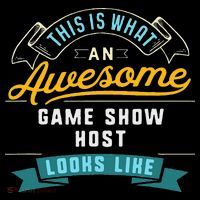 Funny Game Show Host Awesome Job Occupation Graduation Women's V-Neck T-Shirt