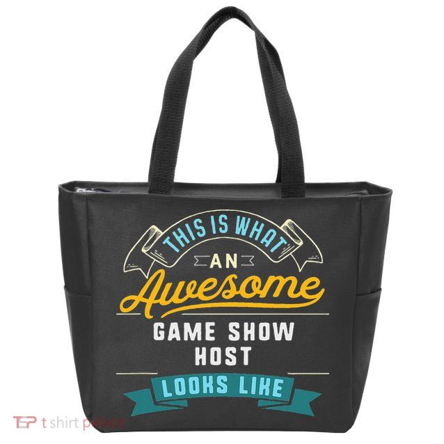 Funny Game Show Host Awesome Job Occupation Graduation Zip Tote Bag