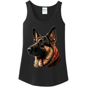 Funny German Shepherd Dog Ladies Essential Tank