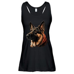 Funny German Shepherd Dog Ladies Essential Flowy Tank