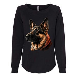 Funny German Shepherd Dog Womens California Wash Sweatshirt