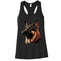 Funny German Shepherd Dog Women's Racerback Tank