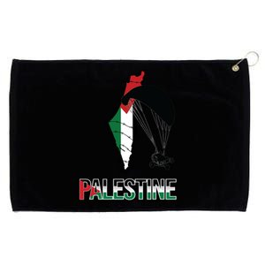 Free Gaza Support Palestine Strong Flag Love Paramotor Gift Grommeted Golf Towel