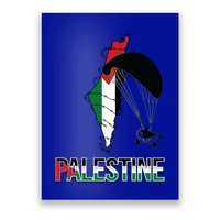 Free Gaza Support Palestine Strong Flag Love Paramotor Gift Poster