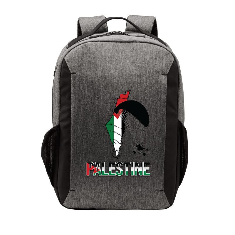 Free Gaza Support Palestine Strong Flag Love Paramotor Gift Vector Backpack